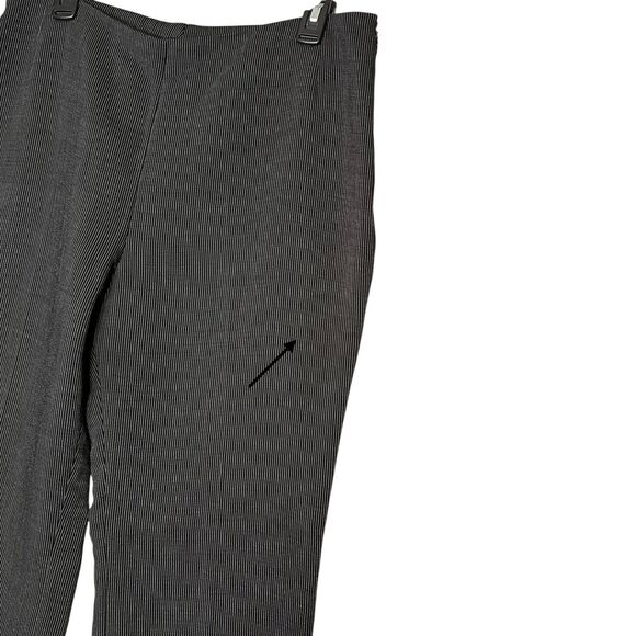 Akris Bergdorf Goodman Pantsuit Womens 12 Gray Pinstripe Suit Blazer Pants - Picture 13 of 15